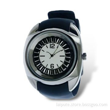 Sports Wristwatch with Alloy Case and Silicone Band, CE and RoHS-marked